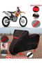 Ktm 400 Sxc Tarpaulin Black Motorcycle Tarpaulin Engine Cover Tent (Red Stitched)