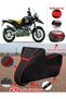 Bmw R 1150 Gs Tarpaulin Black Topcase Rear Bag Compatible Motor Tarpaulin (Red Stitched)