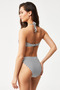 Anjali Stripe Patterned Strapless Bikini Set - 2