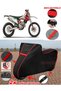Ktm 250 Exc-F Six Days Tarpaulin Black Motorcycle Tarpaulin Engine Cover Tent (Red Stitched)
