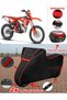 Beta Rr 2t Enduro 250 Tarpaulin Black Topcase Rear Bag Compatible Motor Tarpaulin (Red Stitched)