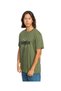 Eqyzt07680 Circle up Ss Men's T-Shirt Green - 4