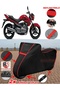 Suzuki Gw250 Inazuma Tarpaulin Black Motorcycle Tarpaulin Engine Cover Tent (Red Stitched)