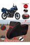 Yamaha Tracer 900 Gt Tarpaulin Black Topcase Rear Bag Compatible Motor Tarpaulin (Red Stitched)