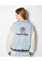 Allbucks Bersh-Ka Leather Sleeves Padded Denim Bomber Coats Abbrs0022 - 4