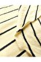 Knitwear, Thin, Soft, Horizontal Striped, Cream with Black Striped, Width: 120 cm - 5