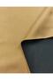 Laminated knit in tan color on black jersey fabric. Width: 150 cm - 5