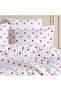 Valon Heart Double Duvet Cover Set with Pillowcases | 4 Pillowcases | With Fitted Sheet - 2