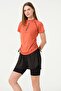 Short Sleeve Half Zip Quick Dry Fabric Shorts Women's Semi-Covered Swimsuit with Leggings