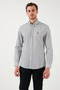 U.S. Polo Striped Cotton Slim Fit Button Collar Shirt Men's Shirt G081Sz0042103065