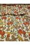 Pomegranate Flower Mink Soft Flexible Woven in Green Colors Width: 130 - 3