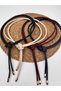 Set of 4 (Black, Beige, Claret Red, Navy) Knot Detailed Cord Belt, Dress Belt, Jacket Belt, Women's Belt