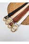 Set of 4 Oval Gold Buckle Women's Belt, Pantalon Belt, Jacket Belt, Shirt Belt - 2