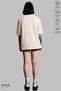 Women's Crew Neck Minimal Floral Printed Cotton Oversize Short Sleeve T-Shirt - 4