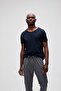 18.01.07.012-C07 V-Neck Men's T-Shirt Navy Blue - 6