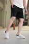 Black Basic Men's Shorts E6567 - 4
