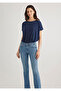 Short Sleeve Navy Blue Women's T-Shirt M167245-70487