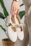 Savage Women's Comfortable Soundless Accessory Detailed Daily Orthopedic Ballerinas