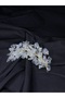Crystal Stone and Leaf Detailed Bridal Hair Accessory