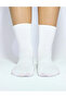 Bamboo Sports Plain Elastic Tennis Socks Seamless Socks White 12 Pairs - 3