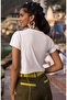 Heart Spider Printed Crop Top, Women's Spider Themed Crop Blouse - 2