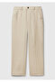 Men's Stone Color 100% Linen Trousers - 2