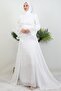 Yoryo Dress with Flared Sleeves White - 3