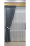 Patterned Living Room Tulle Curtain Ecru Off-White Thick Living Room Bedroom Wrinkle-Free Tight Pleat - 3