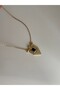 Steel Gold Navy Blue Stone Serenay Aleta Necklace - Does Not Tarnish - - 2