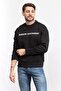Men's Crew Neck Sweatshirt Black - 2