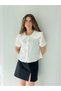 Design Baby Collar Lightweight Watermelon Sleeve Shirt Women White - 5