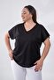1122457 Women's Beria V-Neck Blouse Black - 5