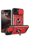 iPhone 16E - 17E Compatible Case with Camera Protection, Sliding Ring, Armor Military Tank Slide Cover
