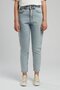 Marlyn High Waist Relaxed Fit Shrinking Leg 100% Cotton Blue Women's Jean Pants - 2