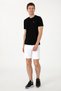 Men's Regular Fit Crew Neck Black T-Shirt 50306913-Vr046 - 4