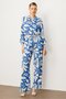 Modailgi Elastic Waist Stripe Detailed Tied Loose Trousers - 10065 Indigo - 5