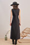 Midnight Bloom Embroidered Midi Dress - 4