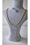 Special series gold interlocking chain detail necklace