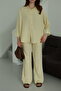 Yellow Lirio Shirt Pants Set - 8674 - 6