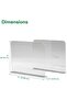 2 Pack Clear Acrylic Closet Shelf Dividers for Clothes, Handbags, Purses, Books - 2