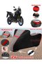Yamaha Xt 1200Z Super Tenere Tarpaulin Topcase Compatible Motorcycle Tarpaulin (Grey-Black Red Stitched)