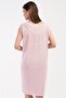 Women's Large Size Wide Strap Salmon Nightgown 100% Cotton - 3