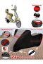 Arora Prime Tarpaulin Topcase Compatible Motorcycle Tarpaulin (Gray-Black Red Stitched)