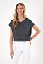 Women's Anthracite Crew Neck T-Shirt 50305720-Vr006 - 3