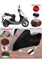 Honda Jf 26 (3) Tarpaulin Topcase Compatible Motorcycle Tarpaulin (Grey-Black Red Stitched)