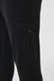 Men's Cotton Cargo Pocket Sweatpants Black 5821-S - 7