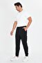 Men's Cotton Cargo Pocket Sweatpants Black 5821-S - 2