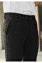Men's Black Italian Cut High Quality Stretchy Stretch Fabric Ankle-Length Fabric Trousers - 4