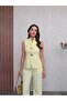 Gold Buttoned Vest Set - 2