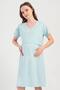 Women's Short Sleeve Maternity Mint Tunic 100% Cotton C2T5N0O804 - 2